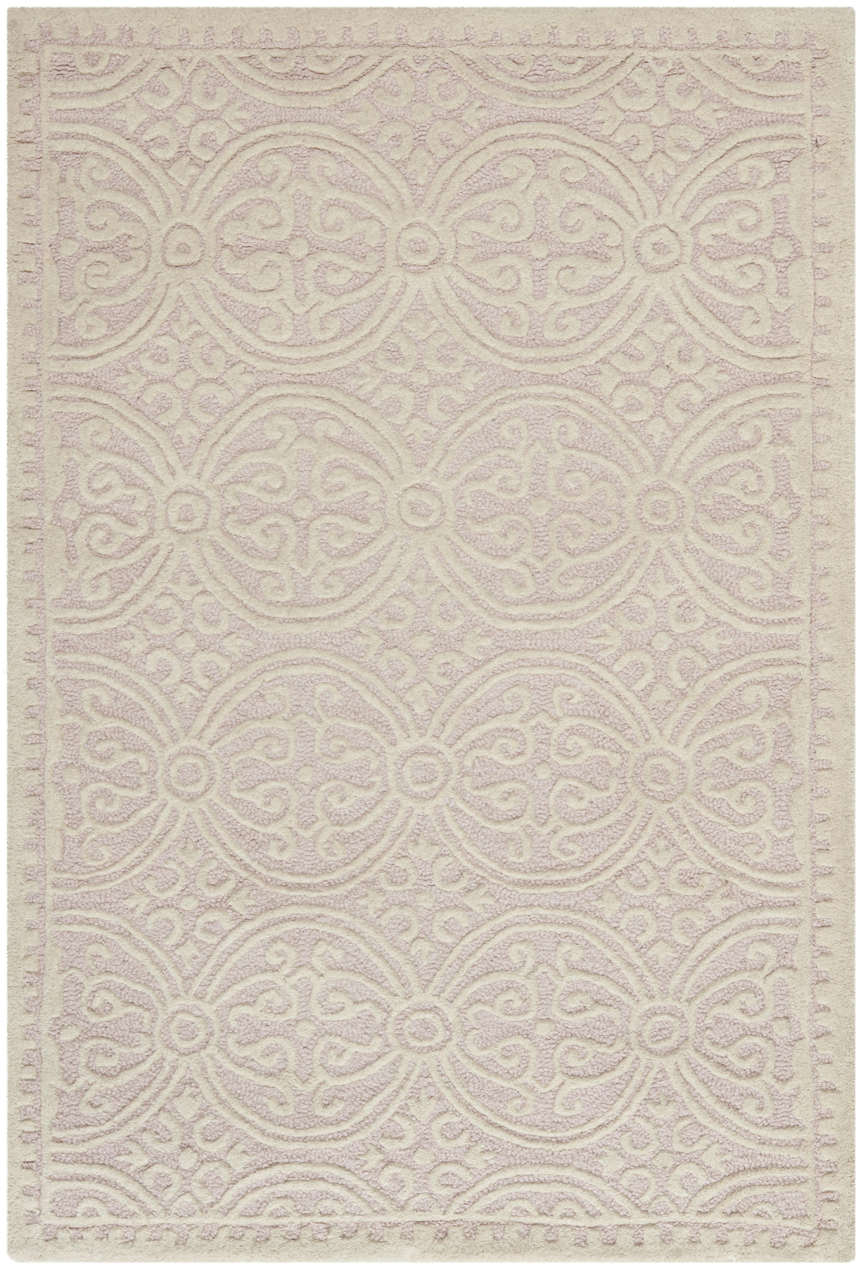 CAMBRIDGE - Tapis de salon interieur en rose pâle & ivoire, 91 x 152 cm