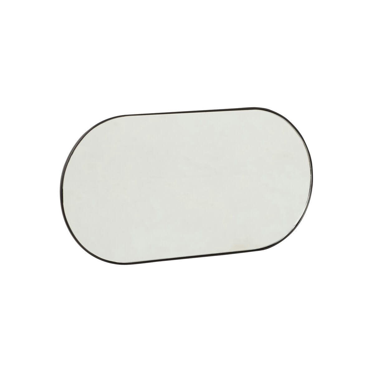 FUNCTIONALISM - Porte-manteau 5 crochets en métal noir avec miroir