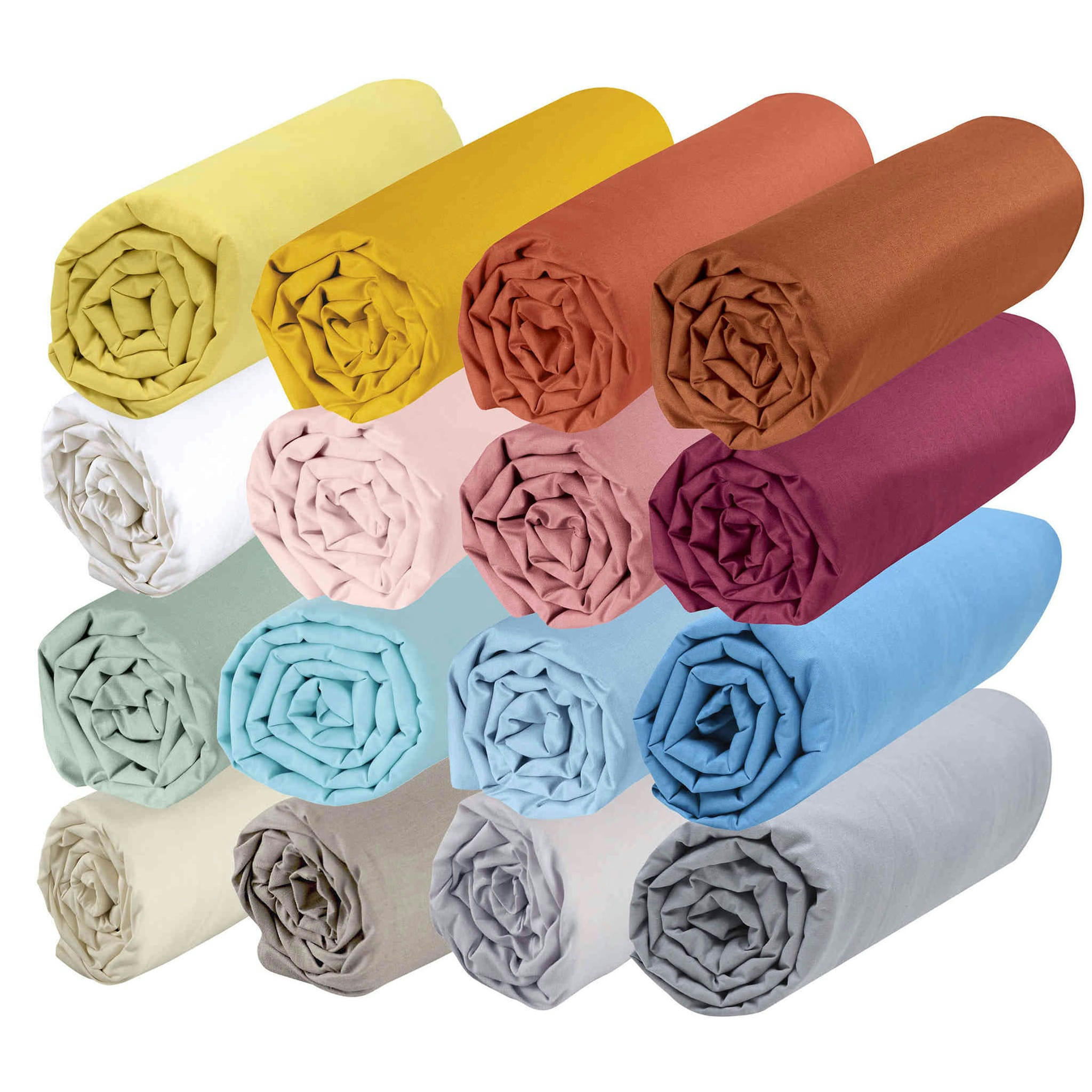 - Drap housse 100% coton bio 60x120 rose