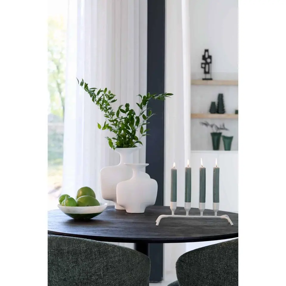 Kandelaar Calzada - Wit - 38x11,5x10cm