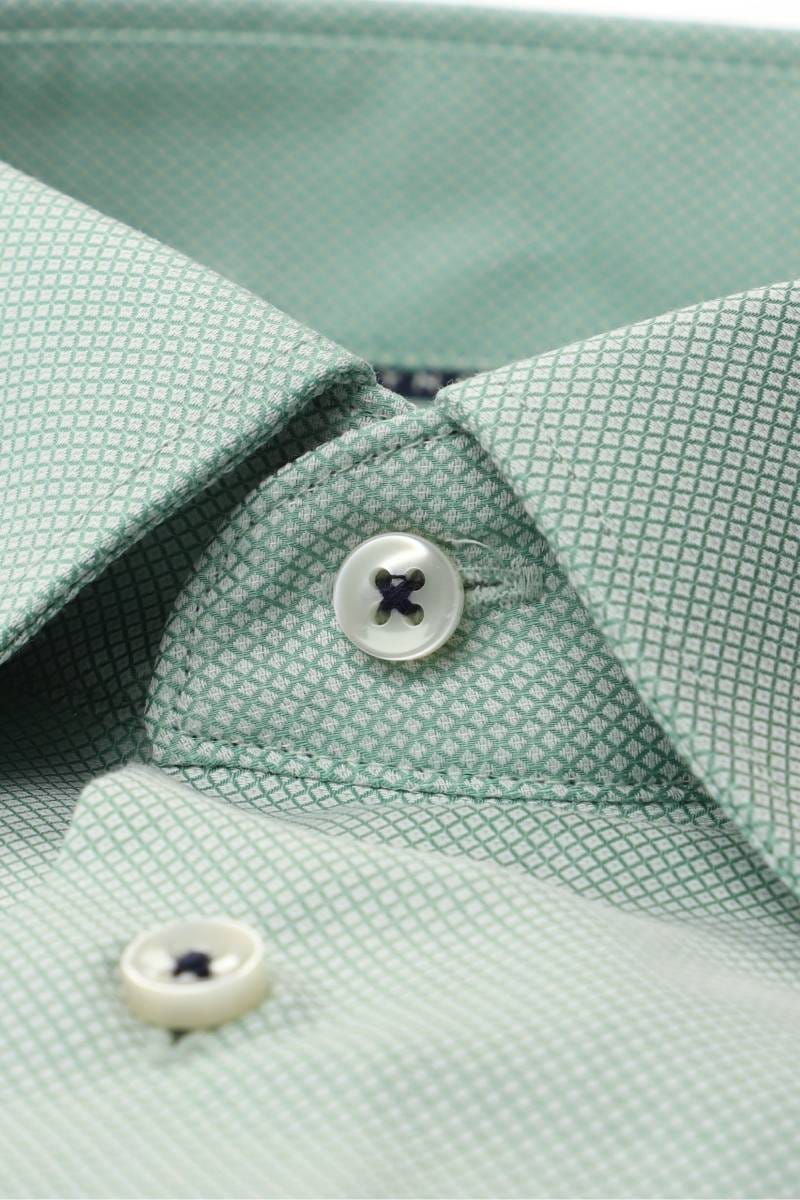 ETERNA Dynamic Cotton Modern Fit Hemd hellgrün, Strukturiert
