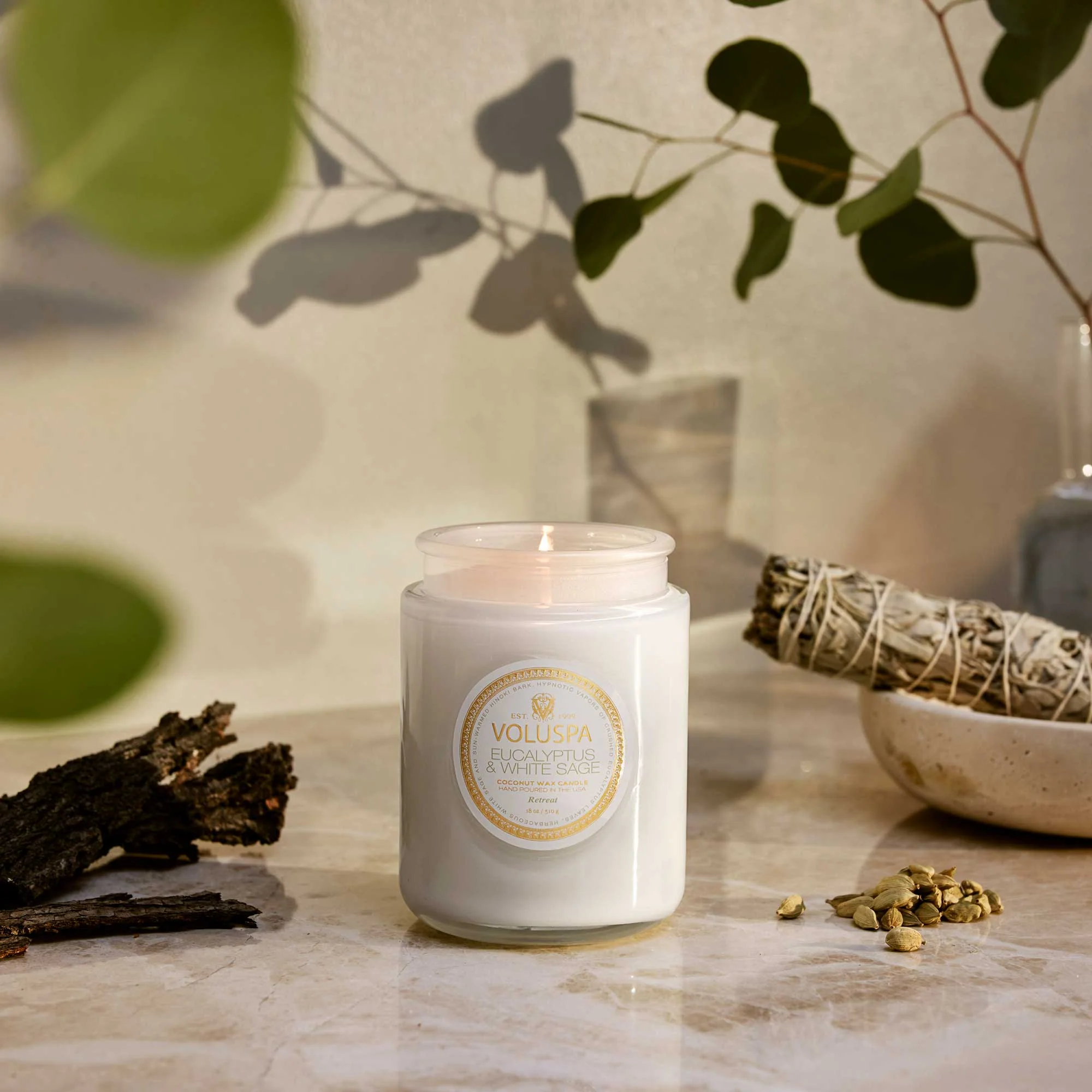 Eucalyptus & White Sage - Large Jar Candle