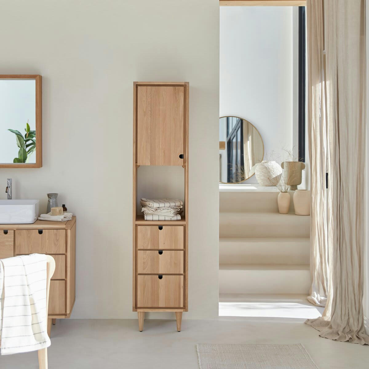 JONÀK - Colonne en chêne massif