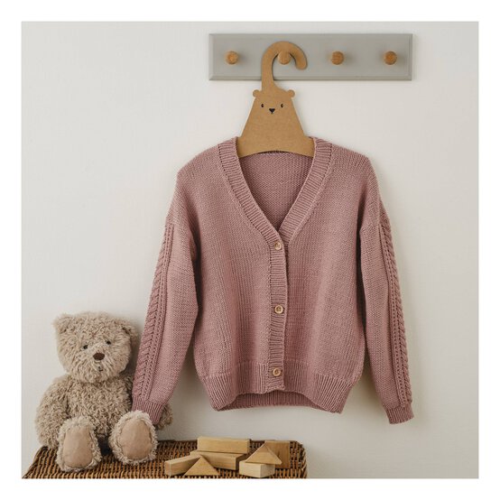 Knitcraft Child’s Cable Sleeve Cardigan Digital Pattern 0349