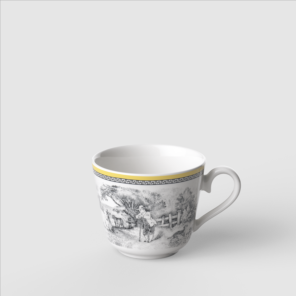 Audun Coffee cup - Multi-colored, 5.1 oz, Premium Porcelain