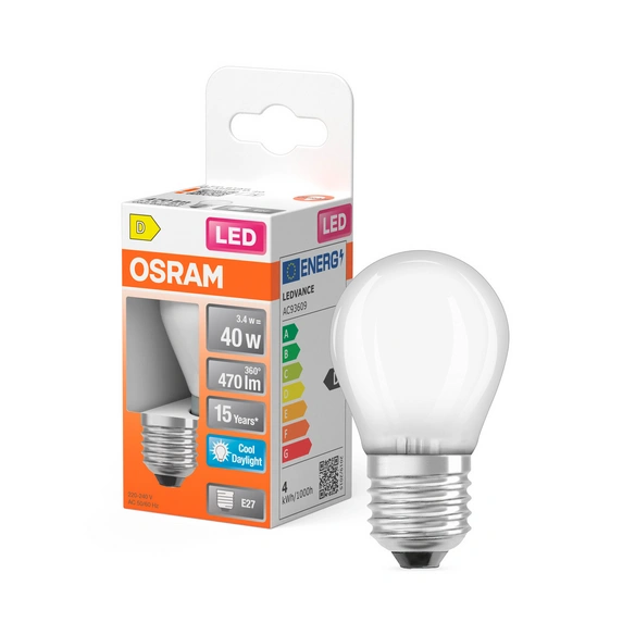 LED-Leuchtmittel, E27, LxBxH: 80x45x45 mm, kaltes Tageslicht, weiß