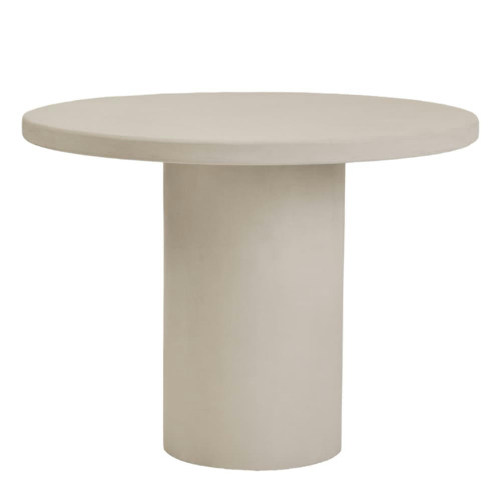 YAY BY MARLOT BAUS - Table à manger du microciment blanc 180 cm
