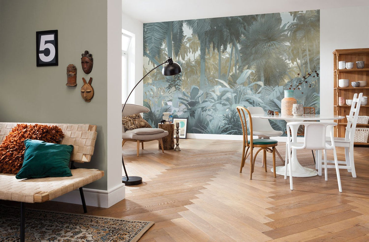 Sanders & Sanders fotobehang jungle grijs en beige - 400 x 250 cm - 612340