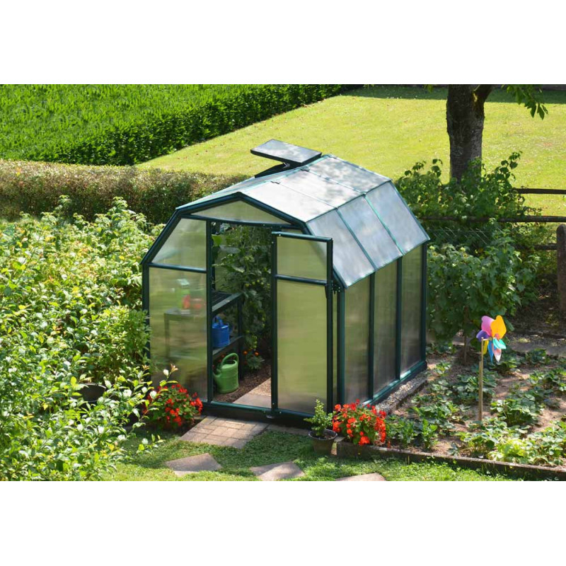 Serre en polycarbonate Eco Grow verte 3,2 m² CANOPIA
