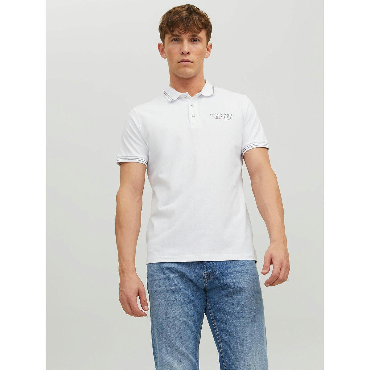 Polo premium imprimé rubber