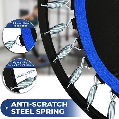 NNETM 1pc 121.92cm Mini Fitness Trampoline with Adjustable Handle - Blue