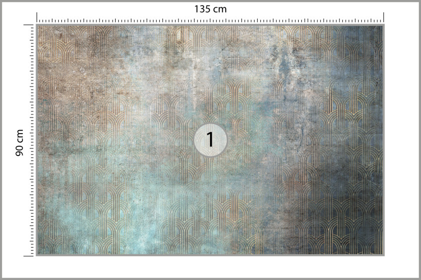 Fototapeta Do Salonu Abstrakcyjny Mural Beton 135x90cm