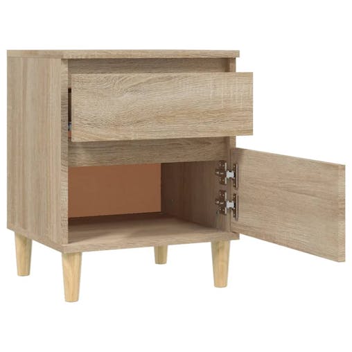 NNEVL Bedside Cabinet Sonoma Oak 40x35x50 cm