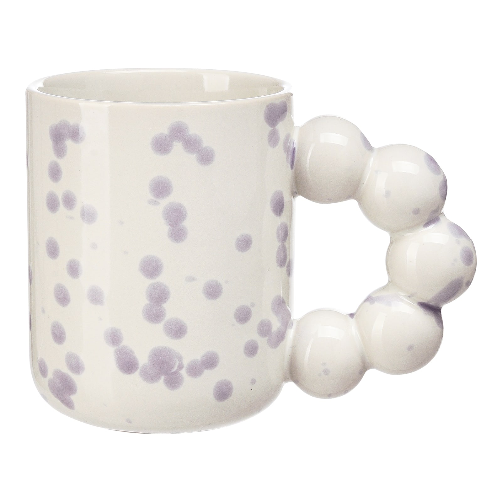 Tasse Spots Violett,B 80 x H 100 x T 80 mm