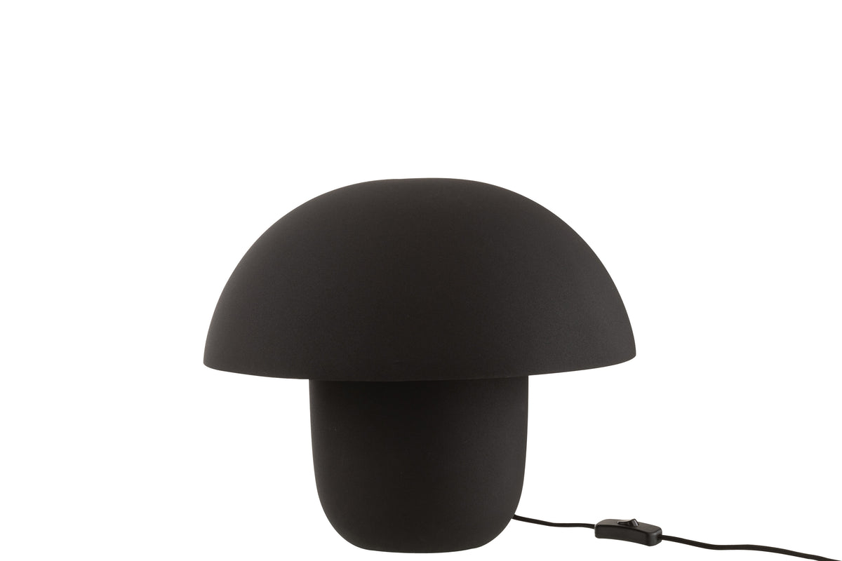 J-Line tafellamp - ijzer - zwart - medium