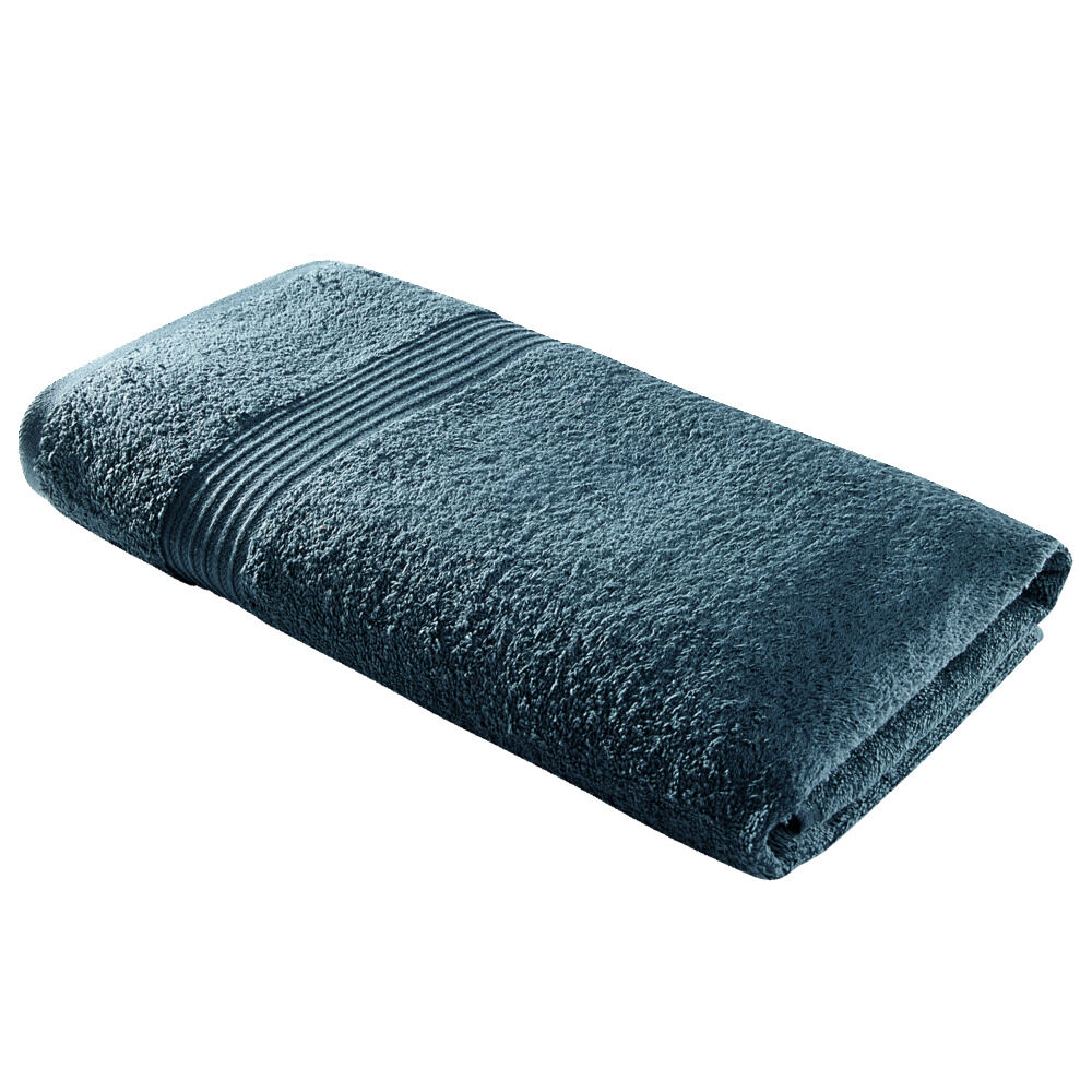 Drap de bain 70x130cm coton bleu paon