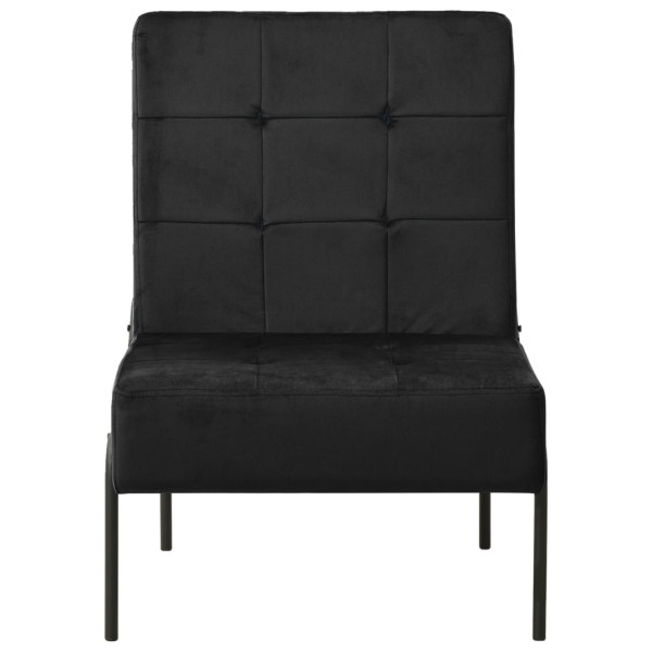 Fotel 65x79x87 cm czarny obity aksamitem