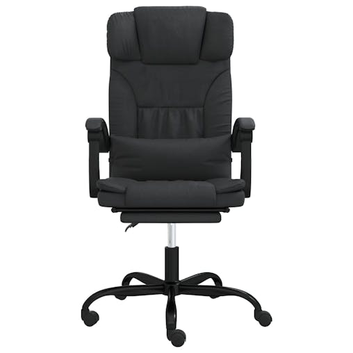 NNEVL Reclining Office Chair Black Faux Leather