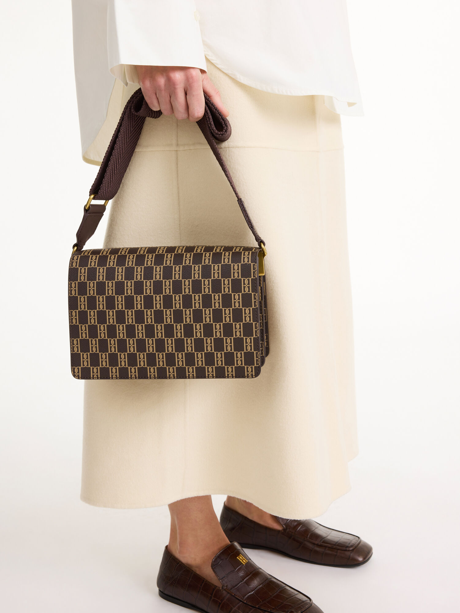 Loenna monogram skuldertaske