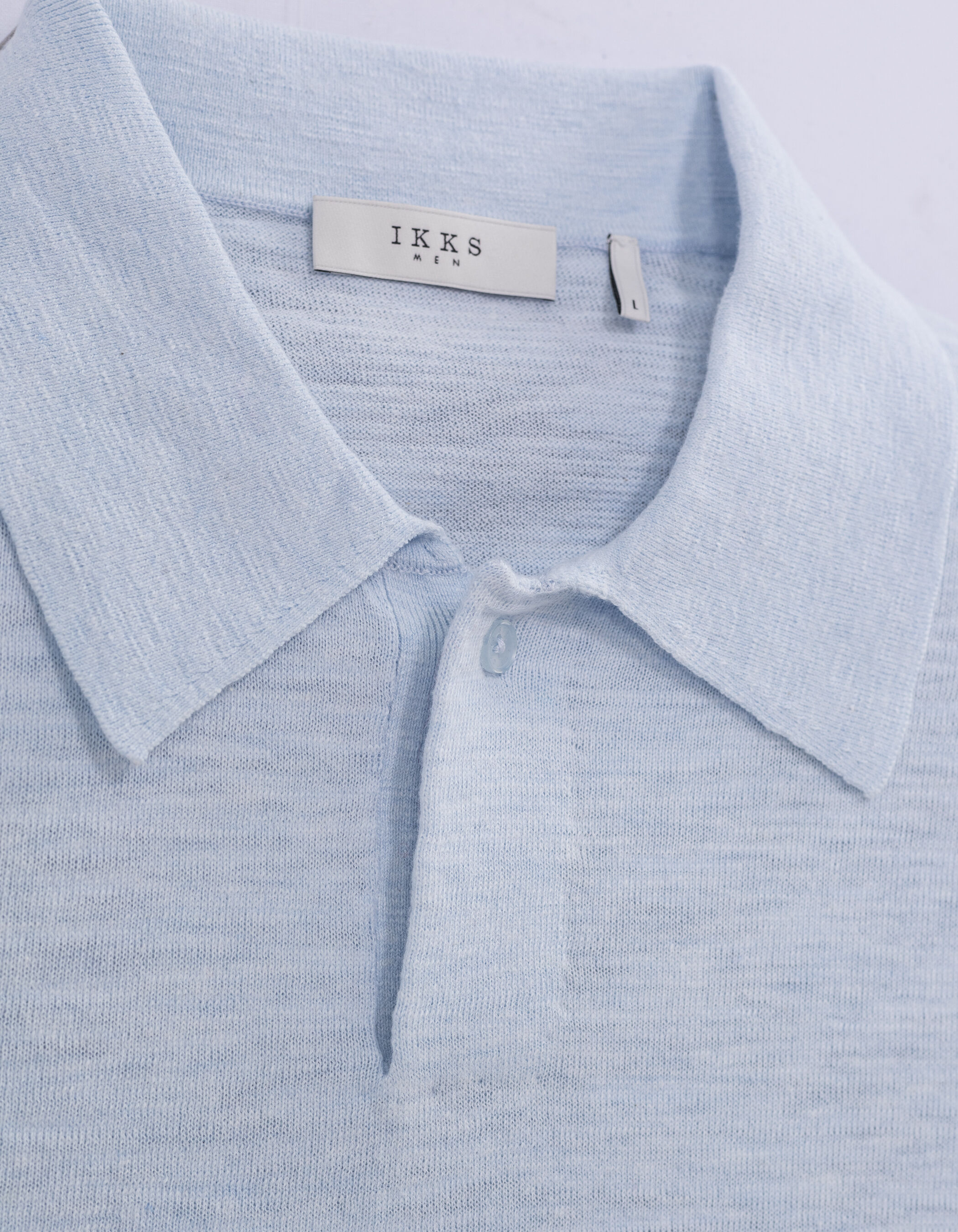 Polo ciel tricot léger Homme