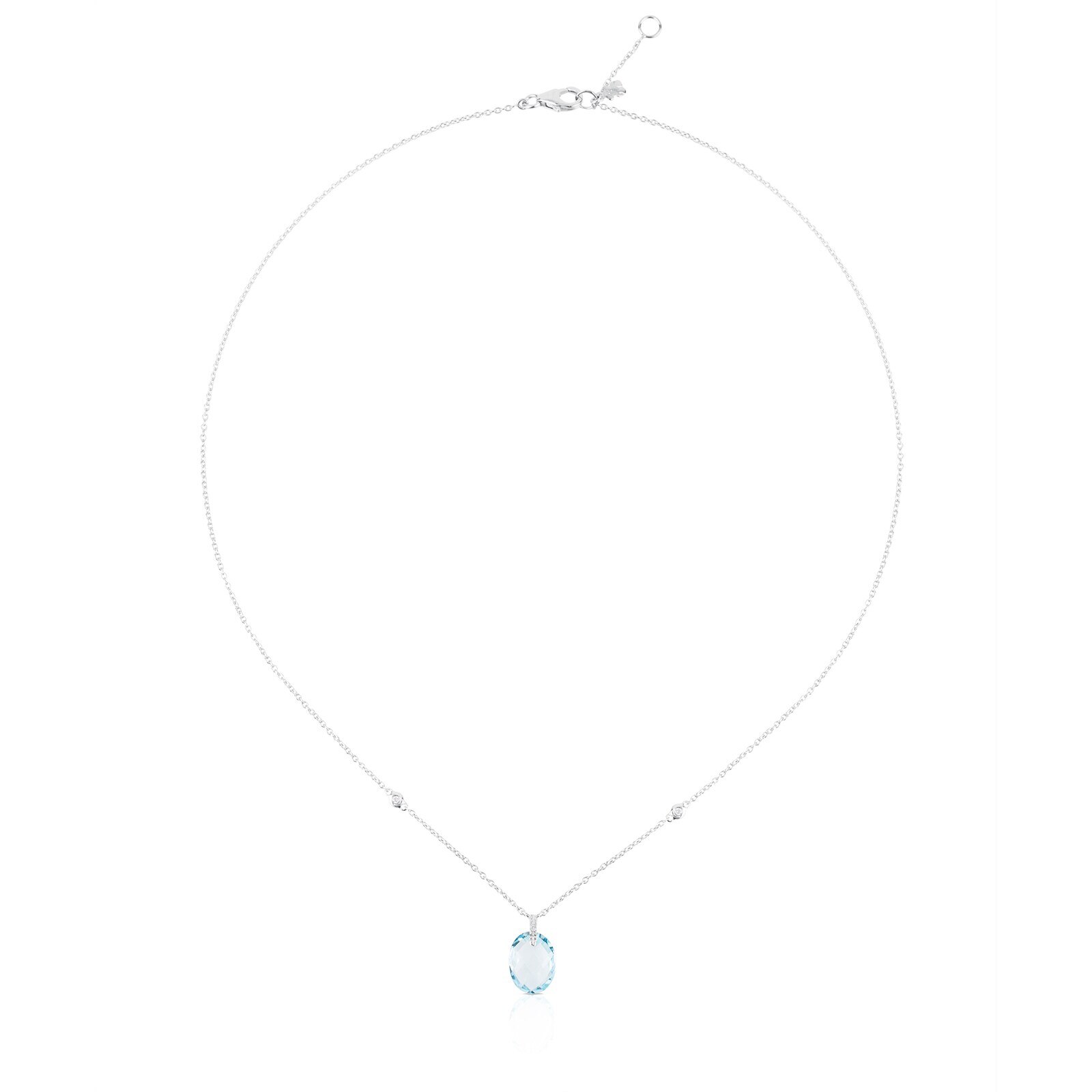 Collar de oro blanco Color Kings