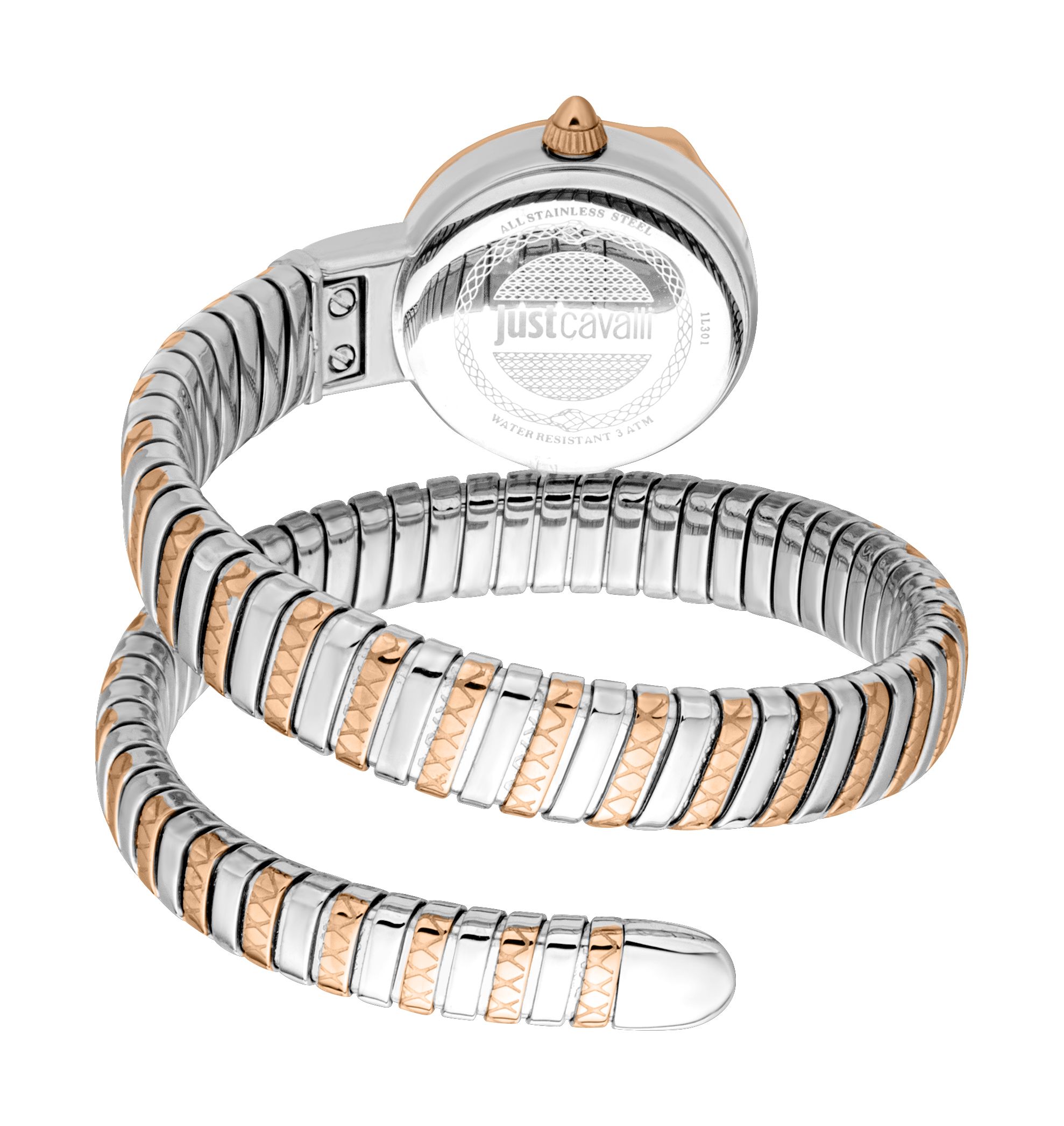 Just Cavalli JC1L301M0075 Cerchio Snake Analog Watch for Women