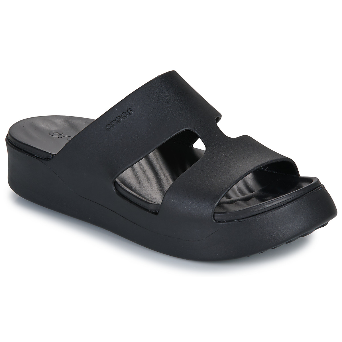 Crocs - GETAWAY PLATFORM H STRAP - Black