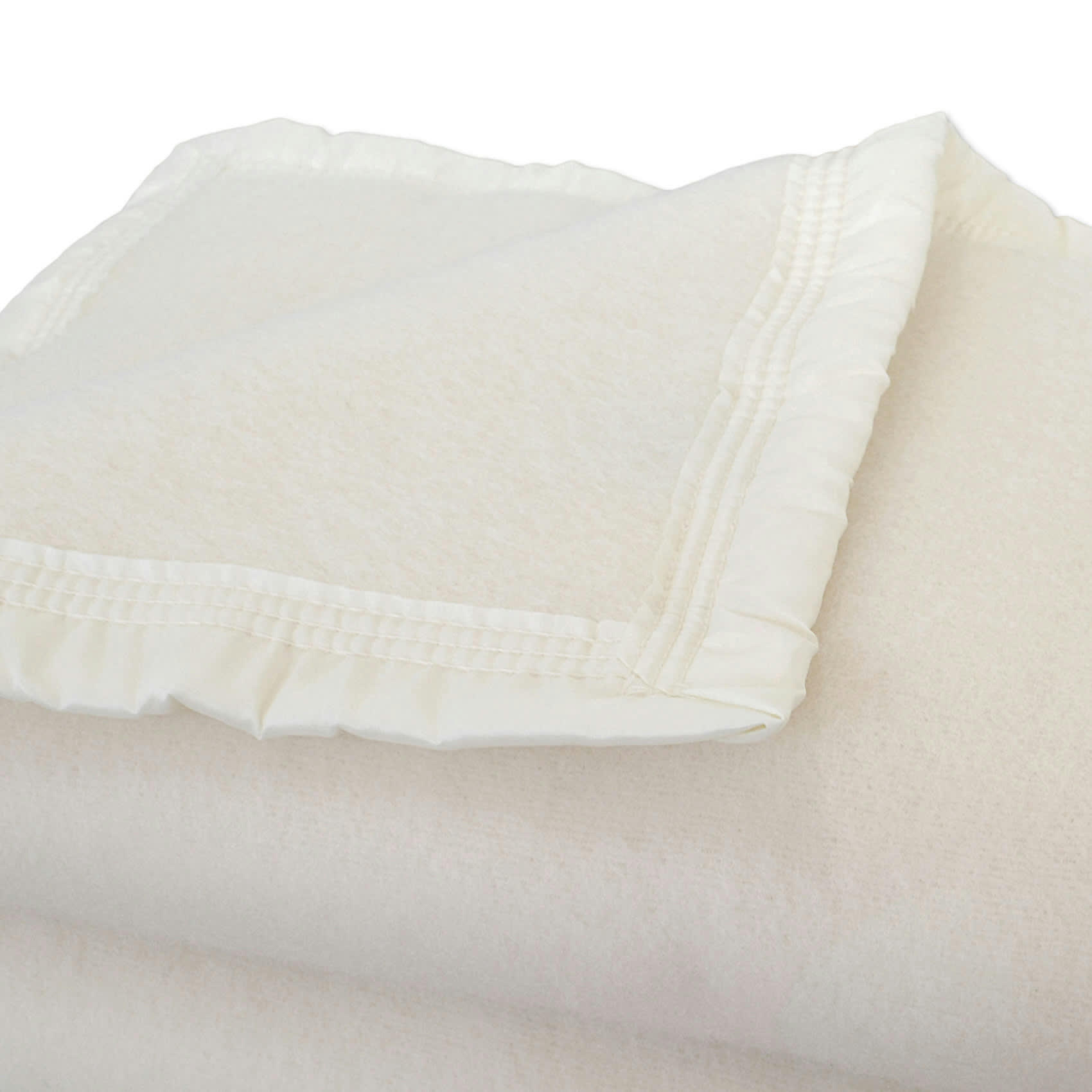 VOLTA500 - Couverture en 100% pure laine vierge 500g/m² blanc 240x260 cm