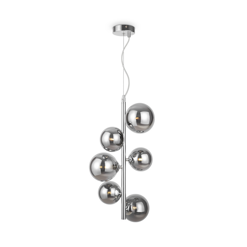 Lampa wisząca chromowana dymiona DALLAS 6xG9x28W wym: 170x29x29 cm Maytoni