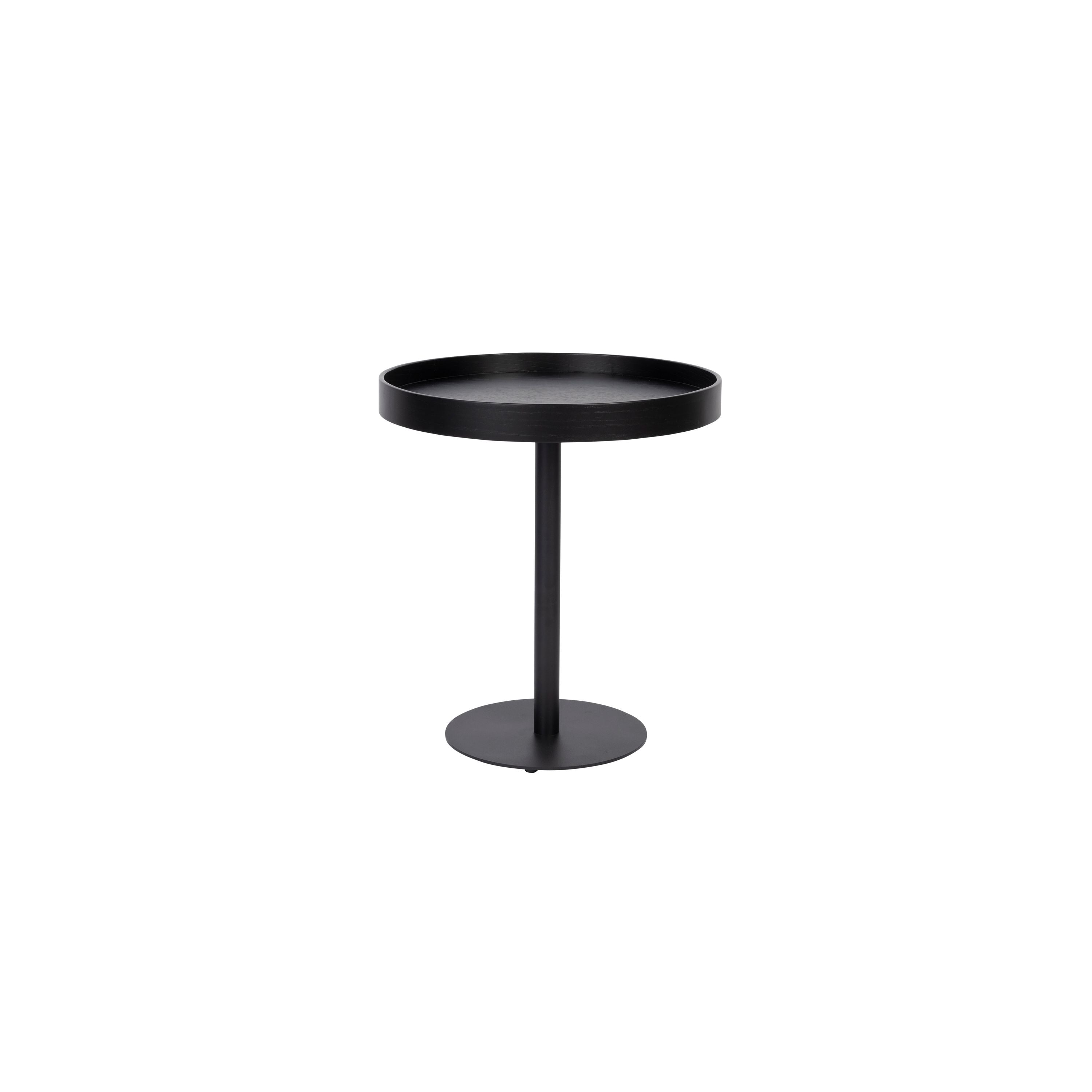 Housecraft Living Yuri Bijzettafel Rond 45x45 cm Hout Zwart