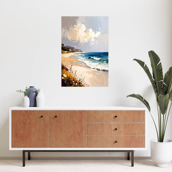Naklejka na ścianę do salonu sypialni Feeby Morze Plaża Pejzaż morski 20x30