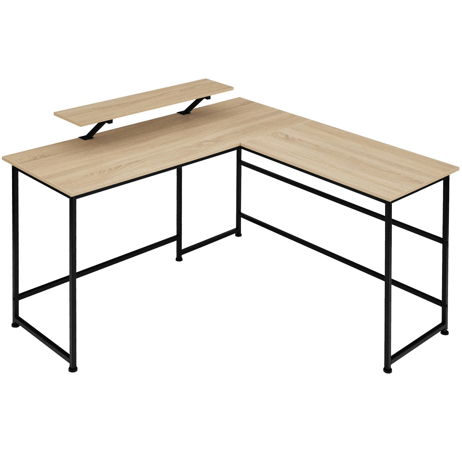 - Bureau Style industriel Bois clair industriel, Chêne Sonoma