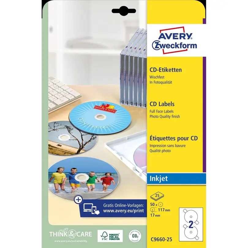 Etiketten 25er-Set C9660-25