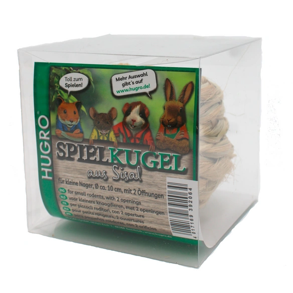 Spielzeug, Sisal Nagerspielkugel, natur, für Nager
