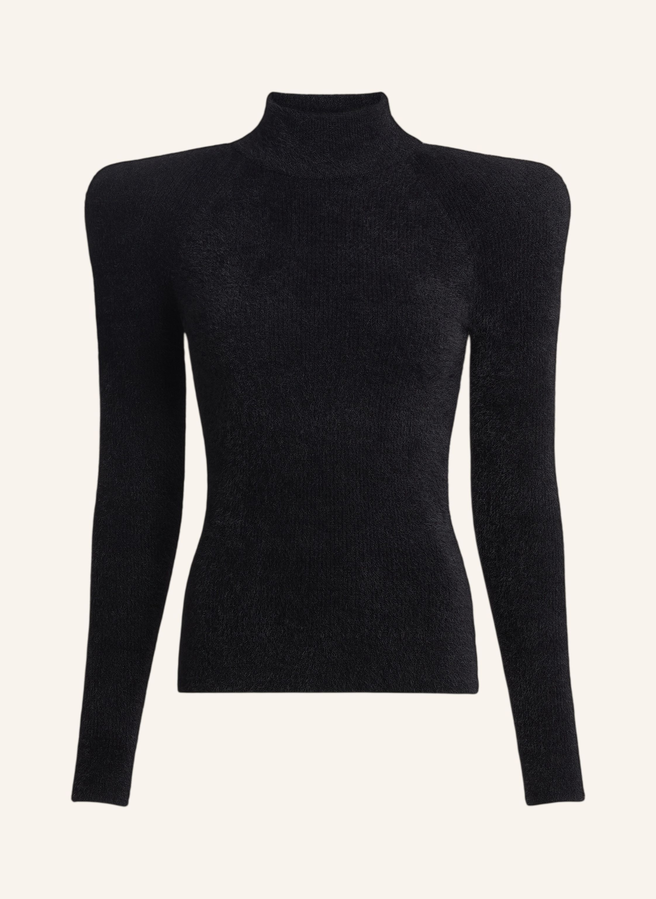 BALMAIN Flauschiger Rippstrickpullover