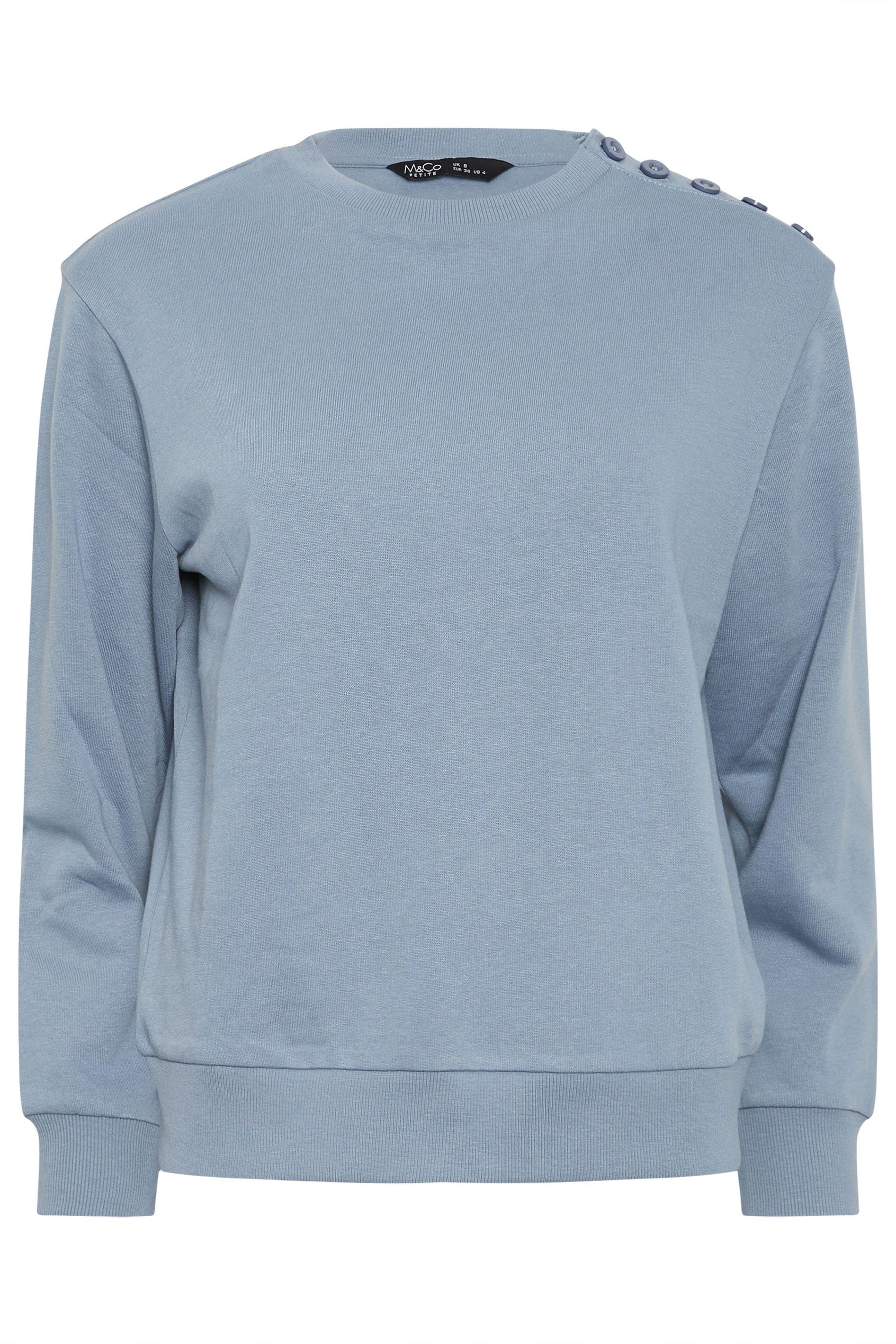 M&Co Petite Button Detail Jumper