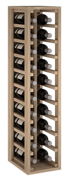 Meuble Range Bouteille de vin Série Godello en Chêne massif 20 bouteilles