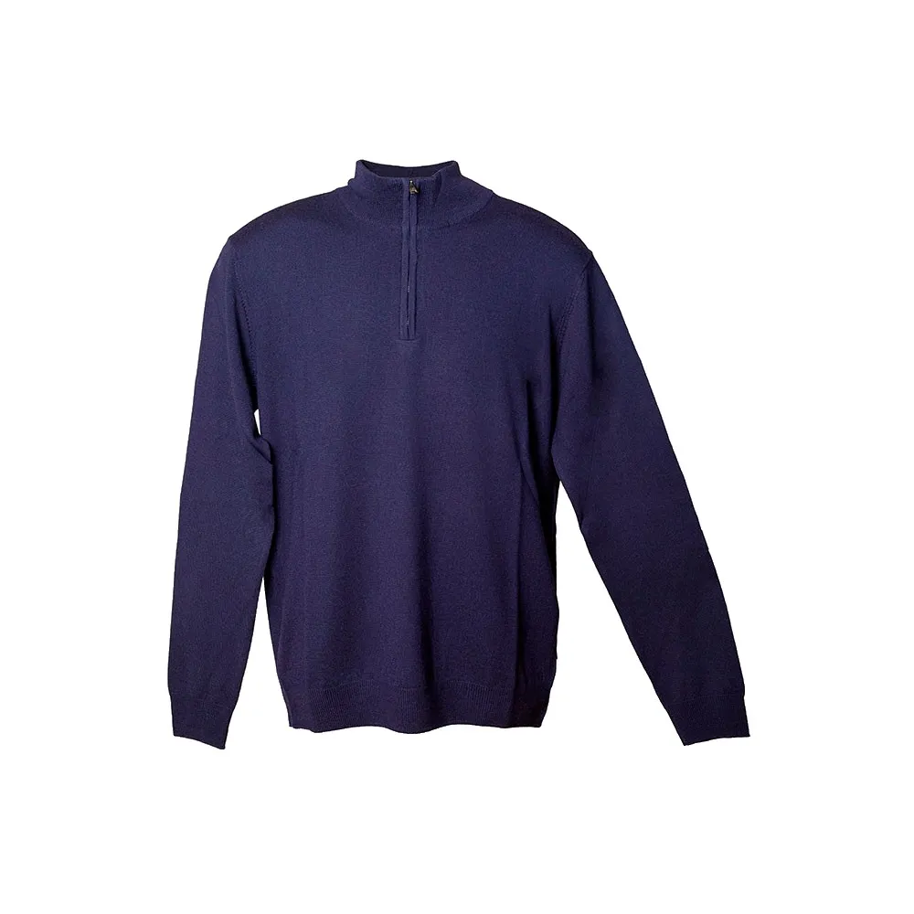 Façonnable Merino half zip sweater