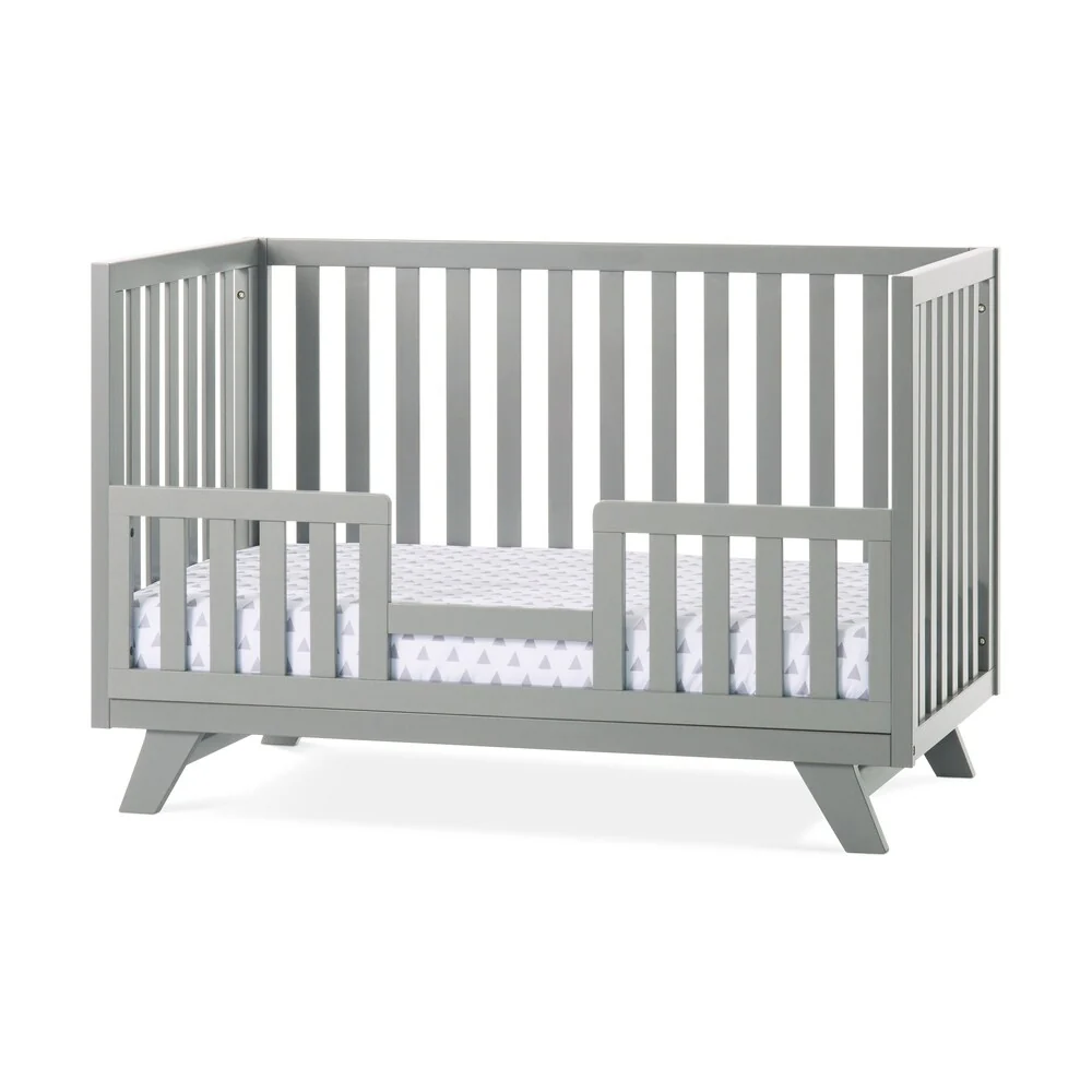 Forever Eclectic SOHO 4-in-1 Convertible Crib, Cool Gray