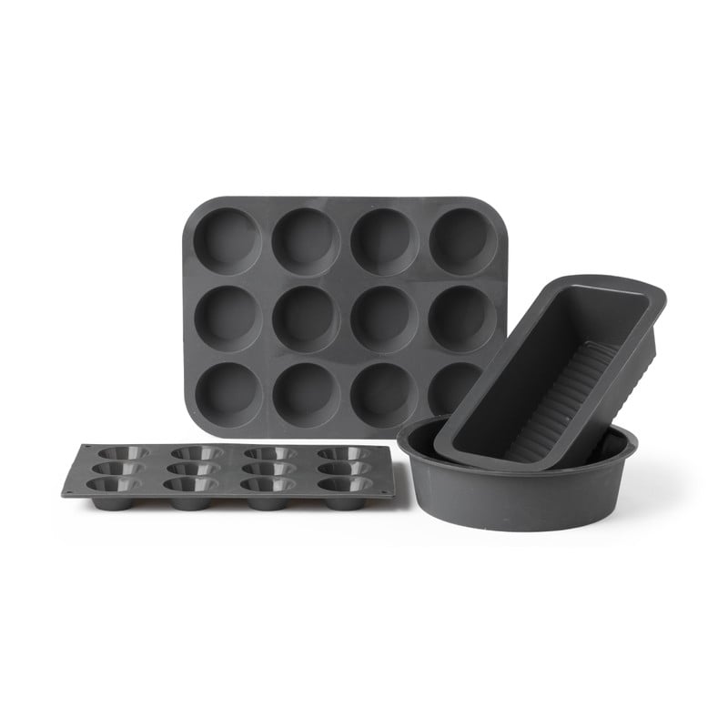 Taartvorm siliconen rond - grijs - &Oslash;23x5 cm