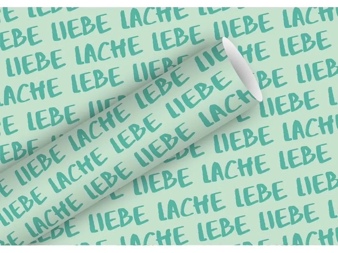 Geschenkpapier Lebe Liebe