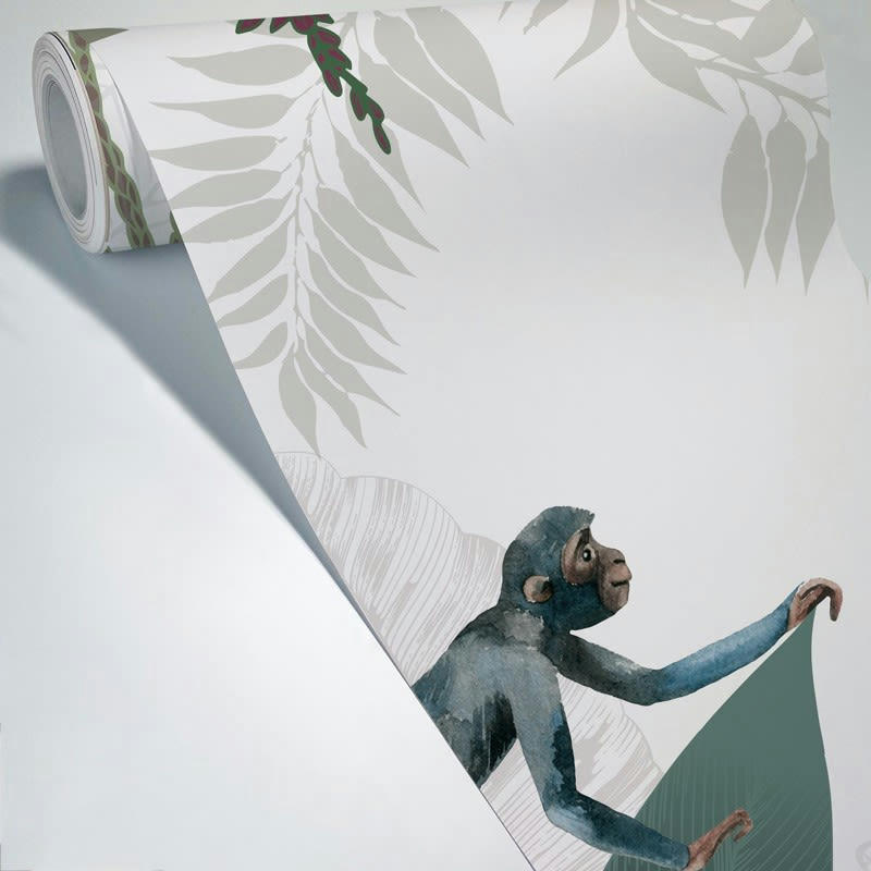 SWEET JUNGLE - Papier Peint Panoramique L432xH270cm Multicolore Jungle