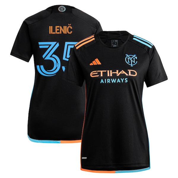 Mitja Ilenič New York City FC adidas Women's 2024 24/7 Kit Replica Player Jersey - Black