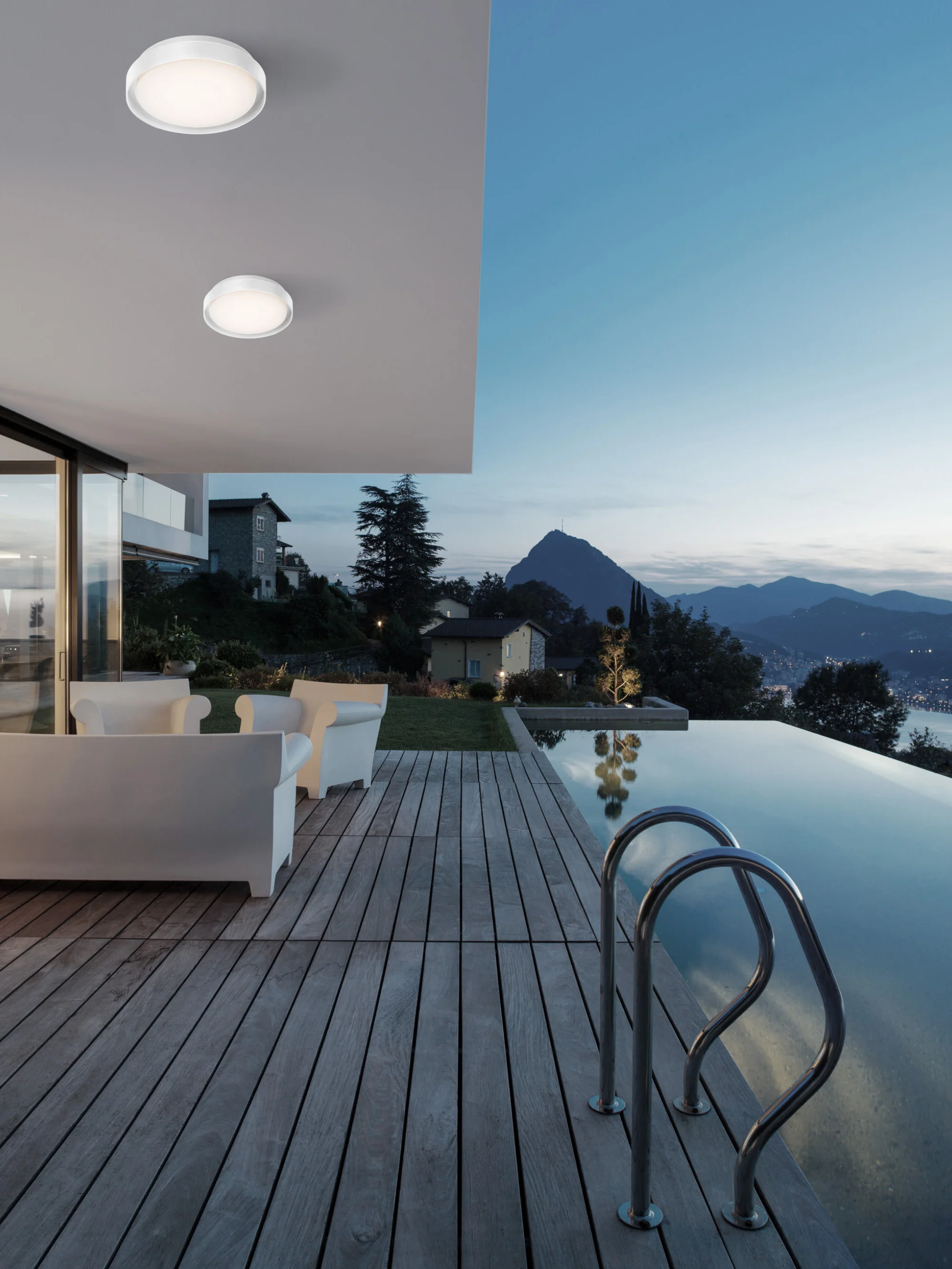 Outdoor-LED-Deckenleuchte Oliver