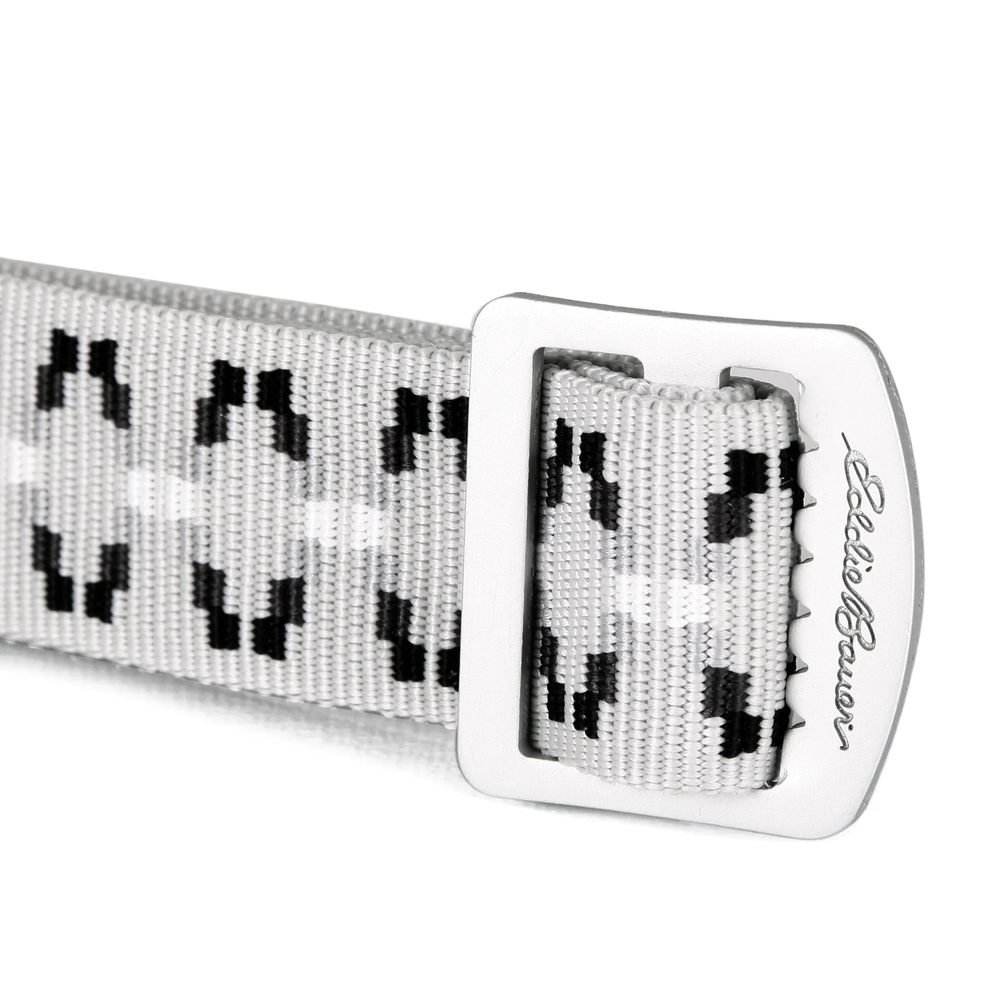 Women's Cascade Webbing Belt With Engraved Metal Buckle