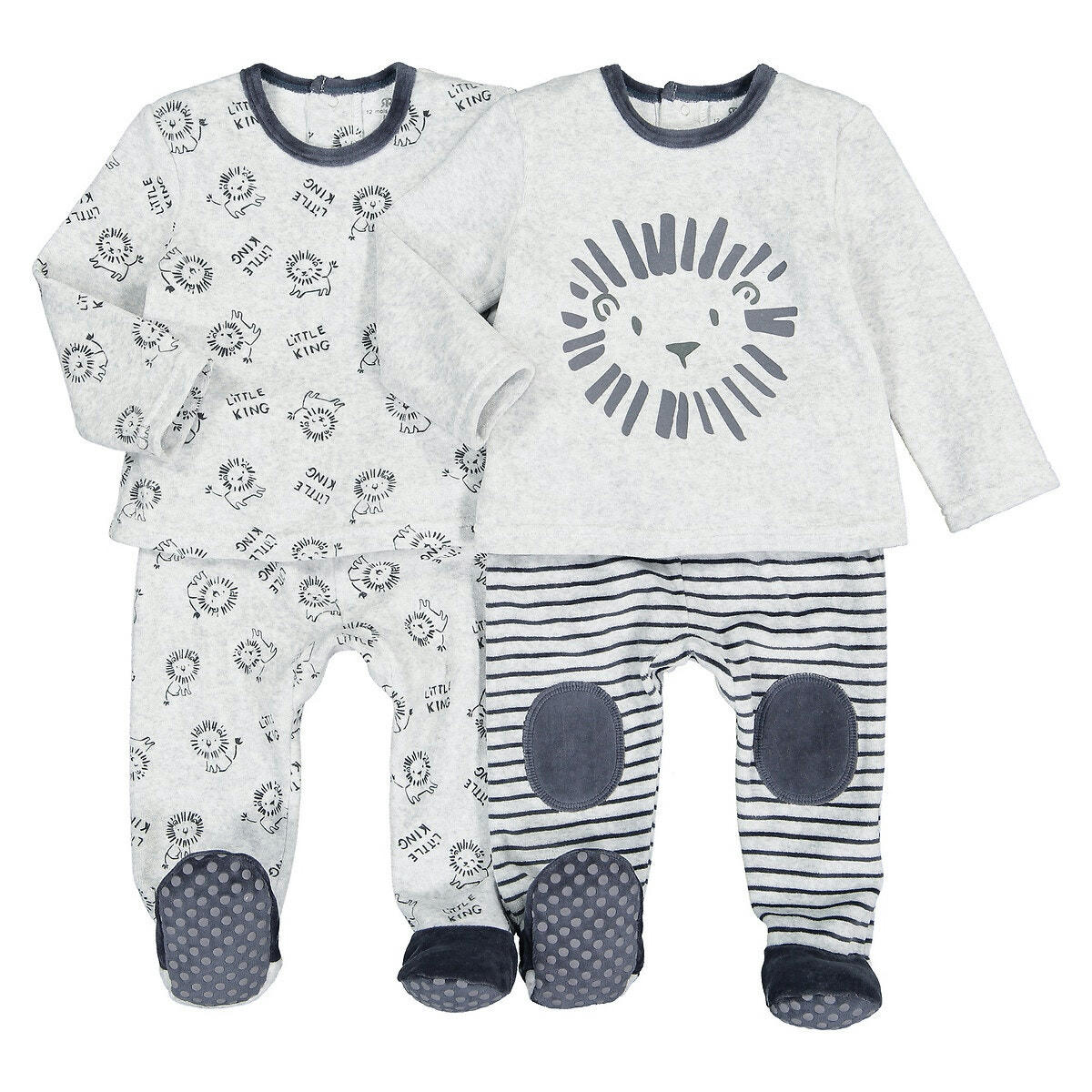 Lot de 2 pyjamas 2 pièces en velours