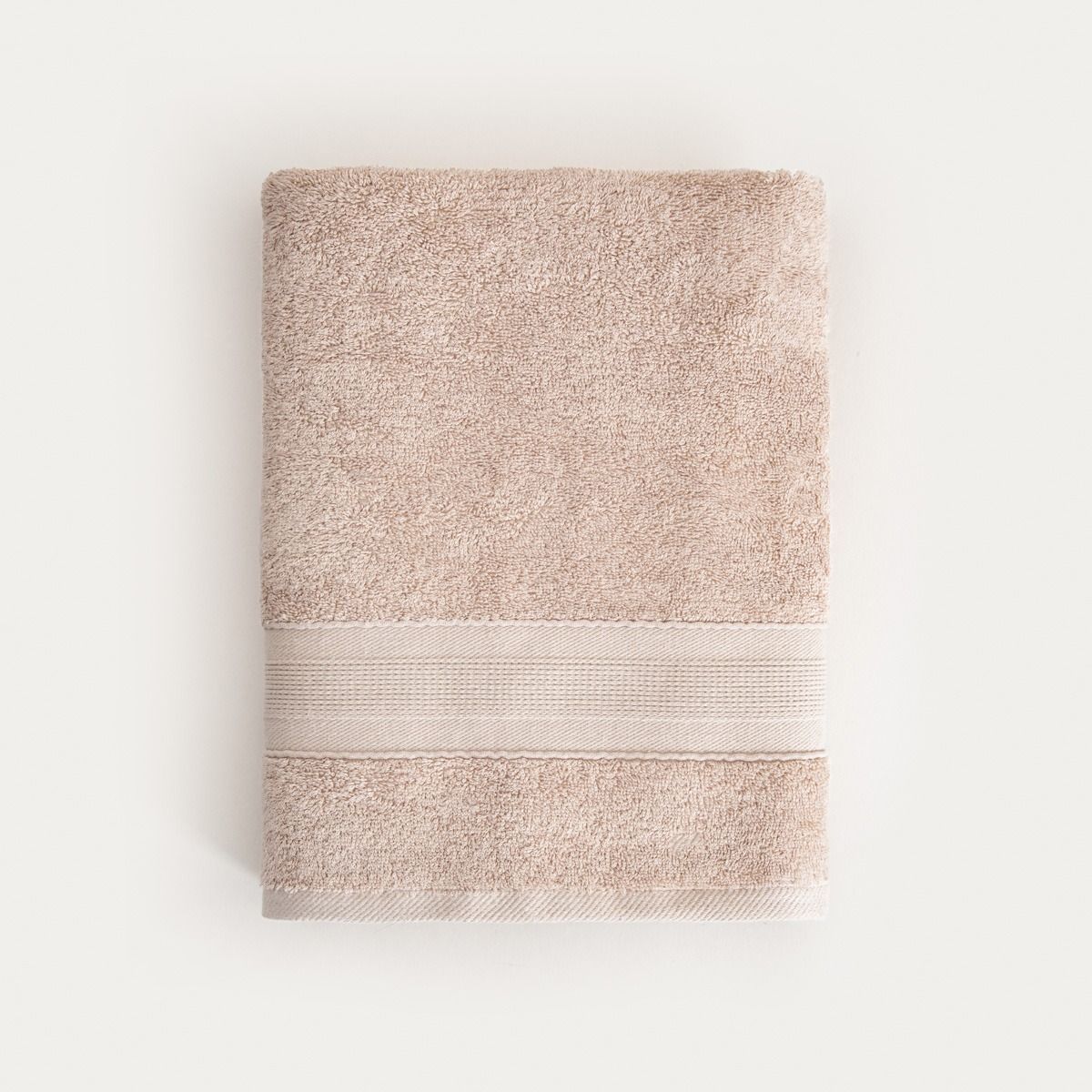 Ręcznik BAMBOO beżowy z domieszką bambusa 70x130 cm