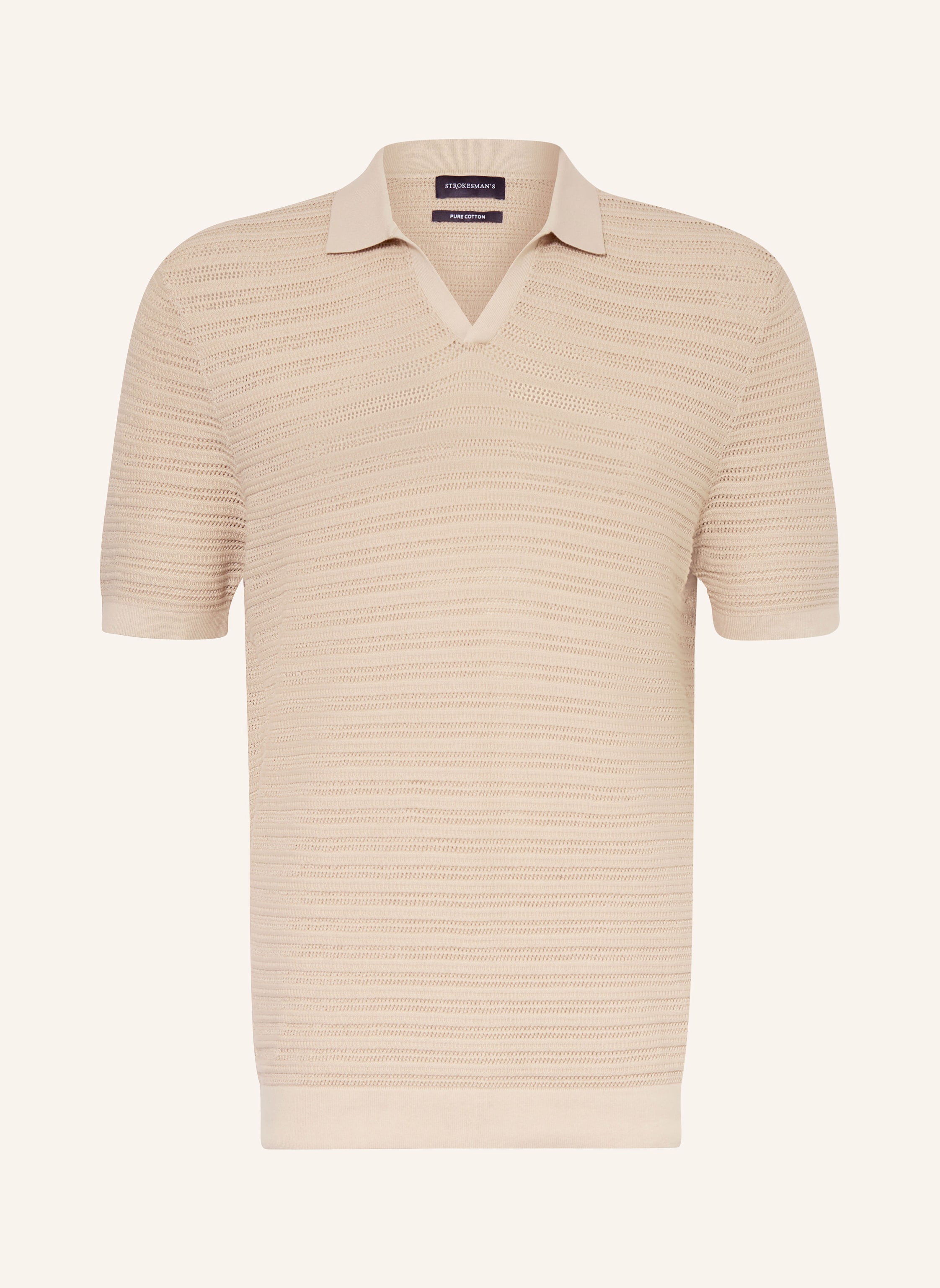 STROKESMAN'S Strick-Poloshirt