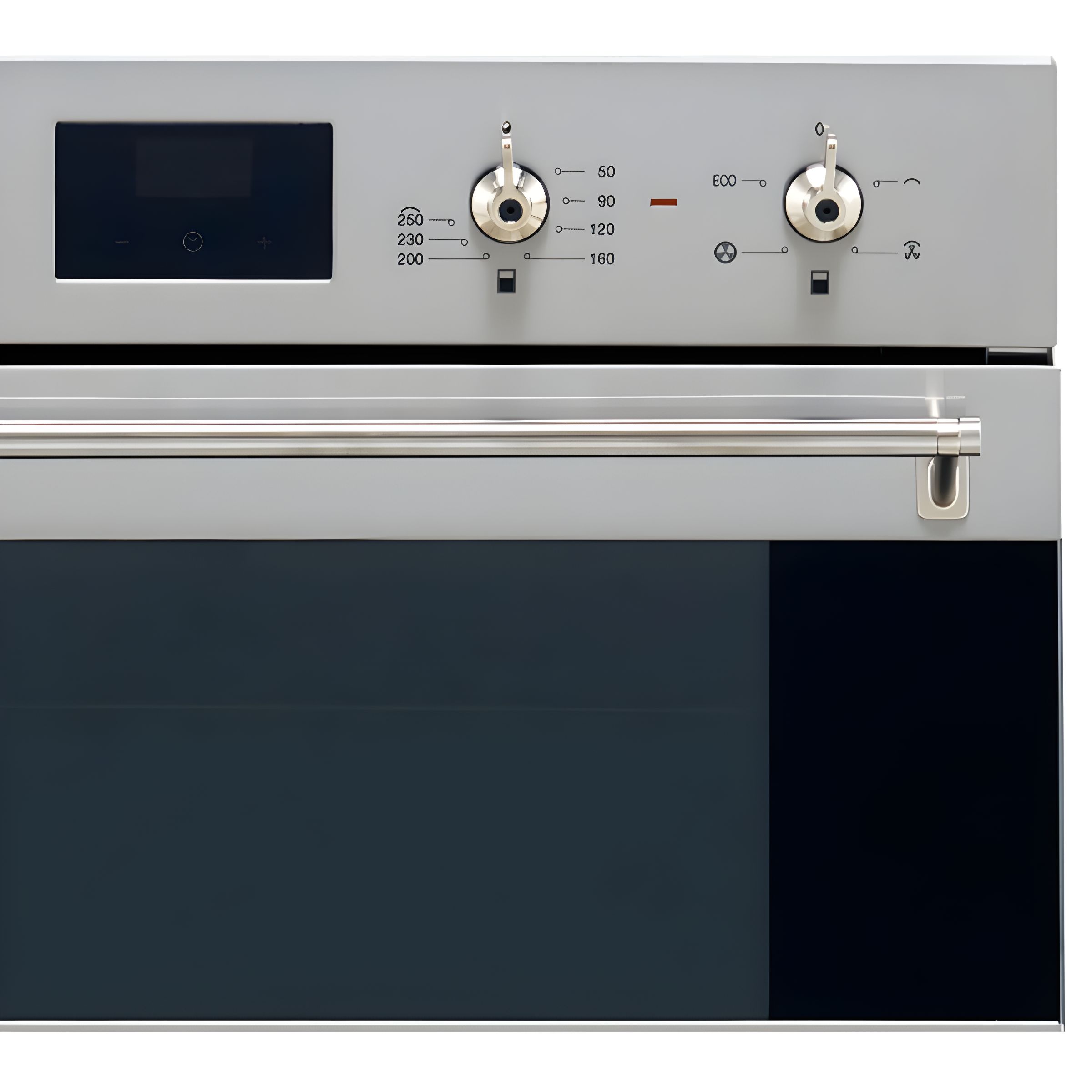 Smeg Stainless steel Built in Electric Double Oven - Manual cleaning - A/B