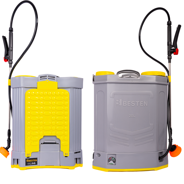 Opryskiwacz 12V 20L plecakowy, zestaw dysz, BESTEN BE-2876